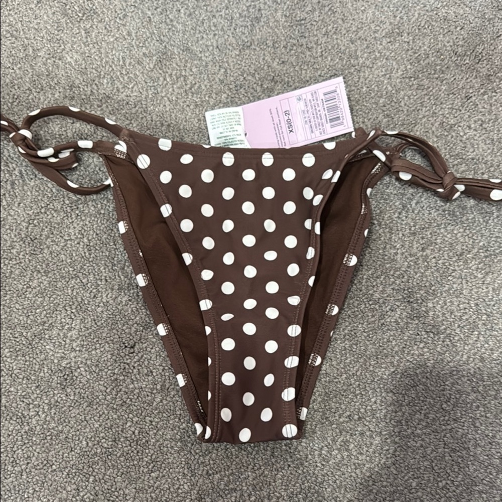 Brown Polka Dot Kids One Piece